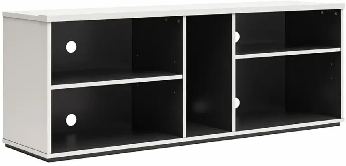 Shadow Gaming & Collectable Display Storage Bookcase, White and Matte Black