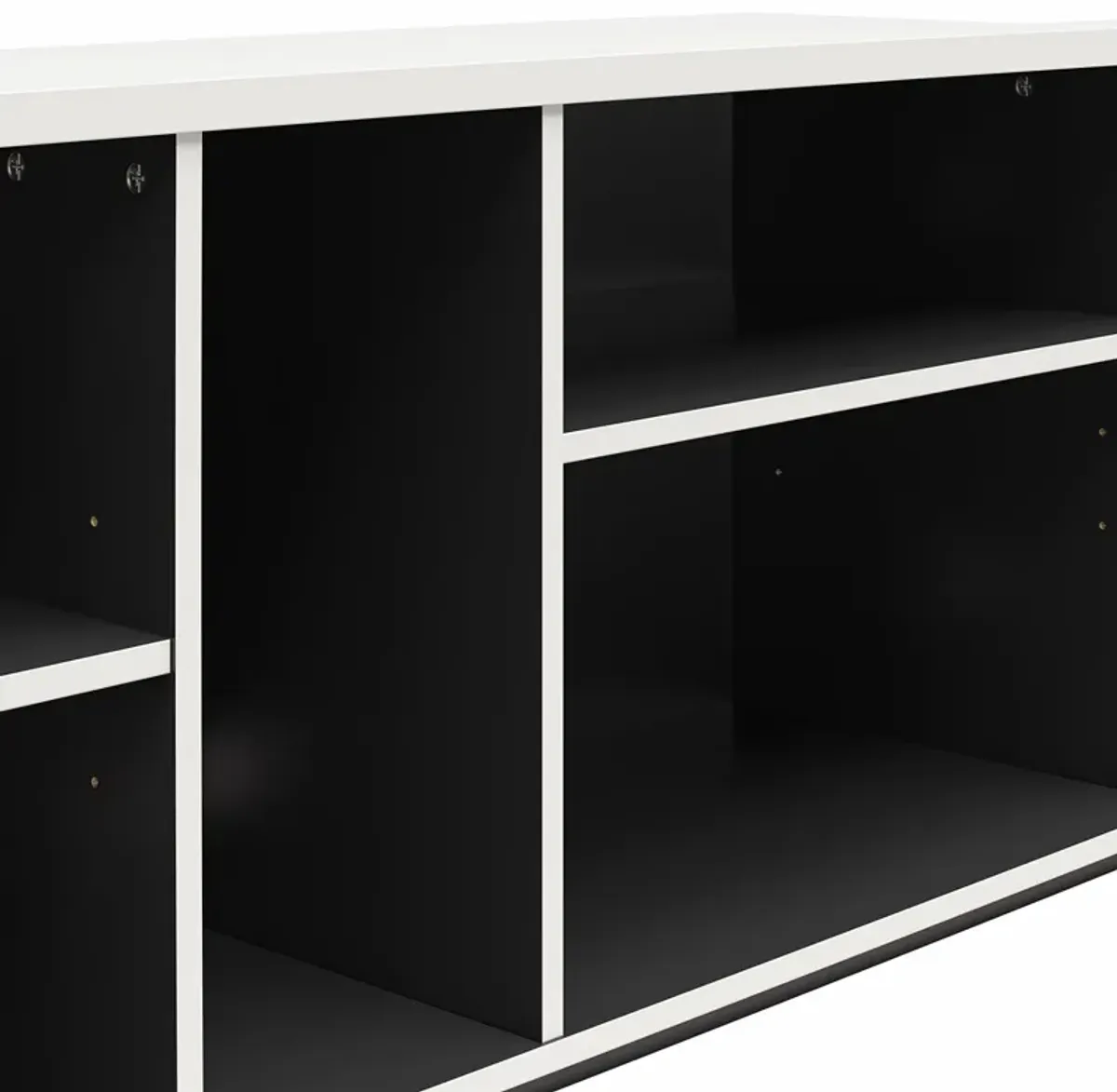 Shadow Gaming & Collectable Display Storage Bookcase, White and Matte Black