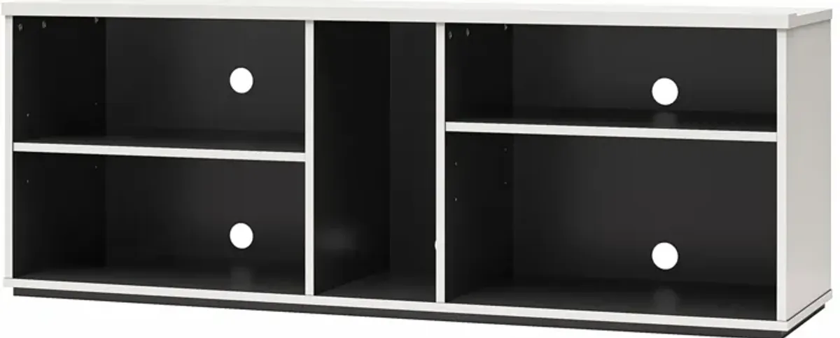 Shadow Gaming & Collectable Display Storage Bookcase, White and Matte Black