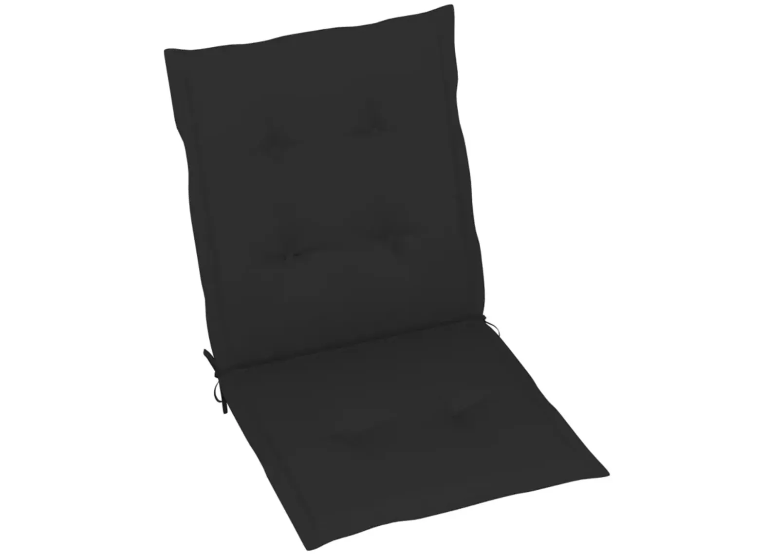 vidaXL Garden Chair Cushions 6 pcs Black 39.4"x19.7"x1.6"