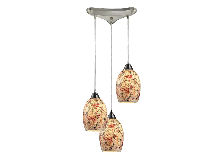 Avalon 10" Wide Mini Pendant - Multicolor