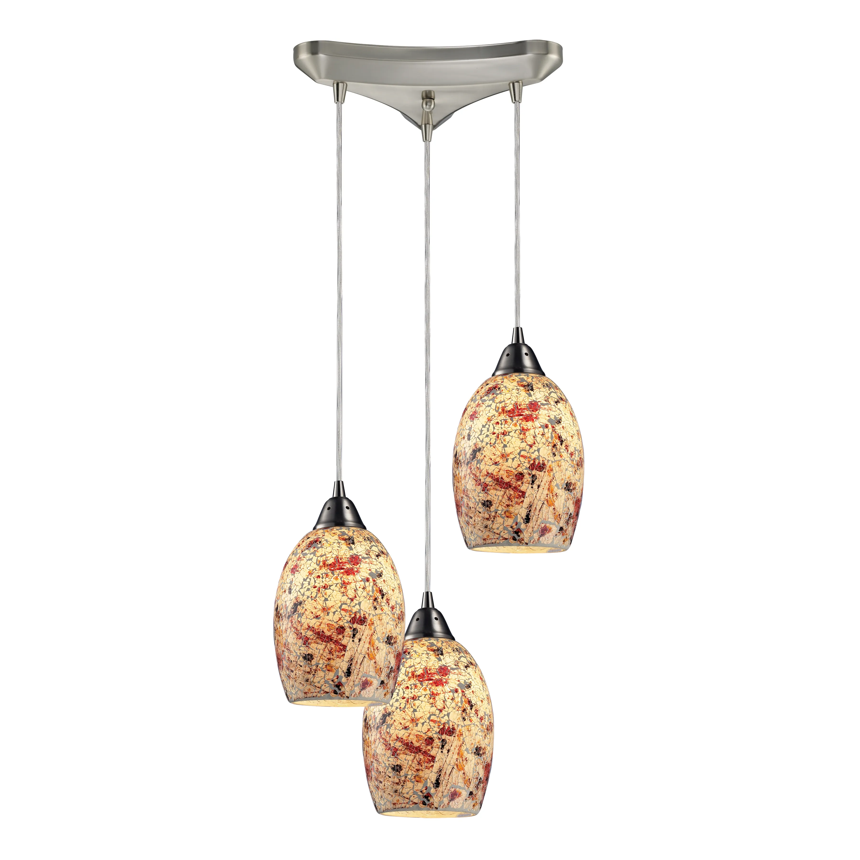 Avalon 10" Wide Mini Pendant - Multicolor