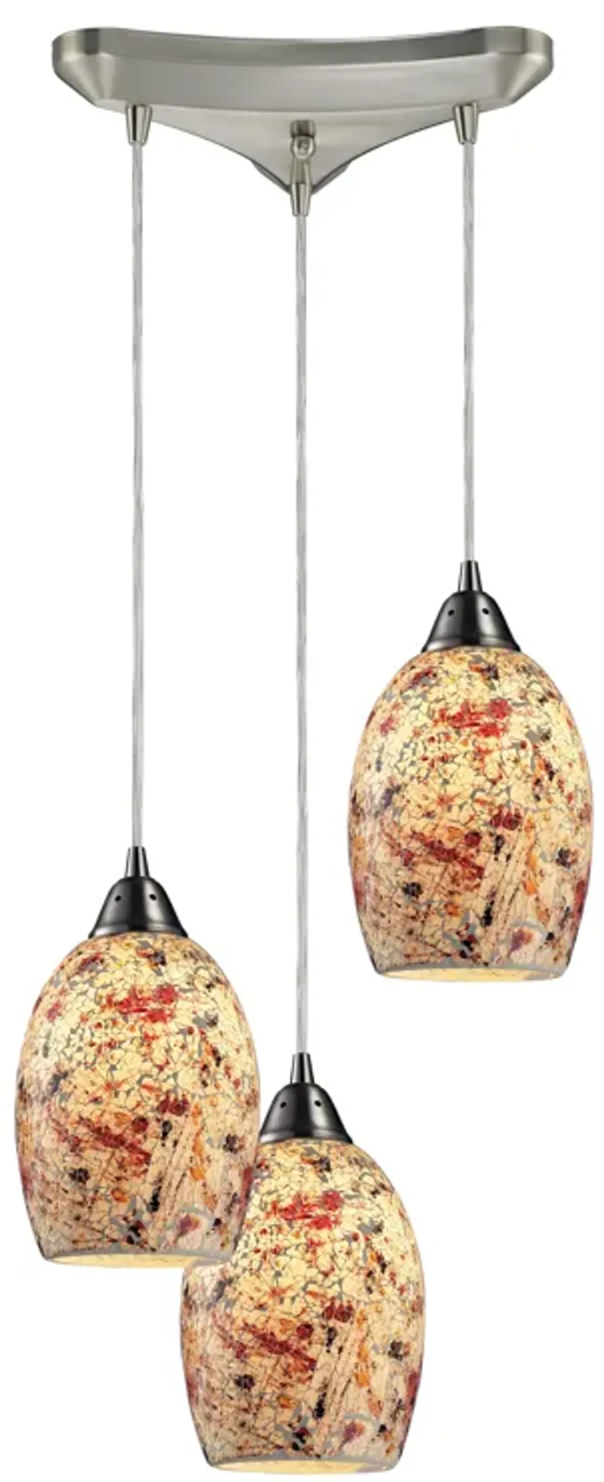 Avalon 10" Wide Mini Pendant - Multicolor