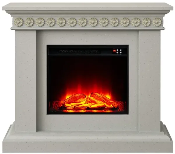 FESTIVO 46.5" Wide Electric Freestanding Fireplace w/ Realistic LED Flames