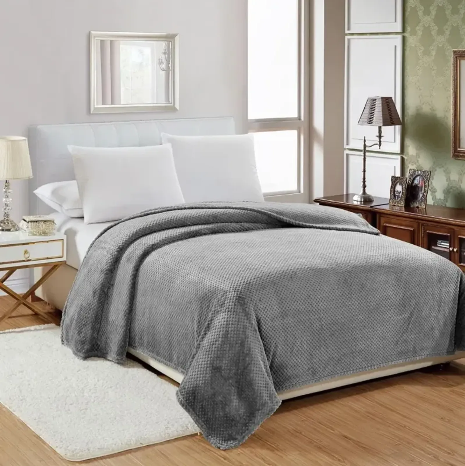 Plazatex Noble House Micro Plush Blanket