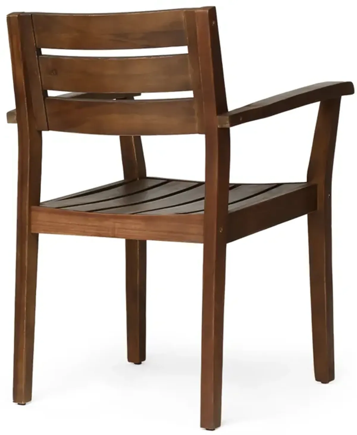 Merax Acacia Wood Patio Armchair Dining Chairs Set 2 PCS