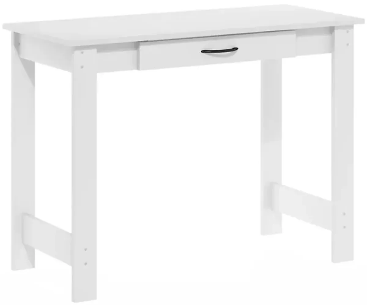 Furinno JAYA Writing Desk with Drawer, White