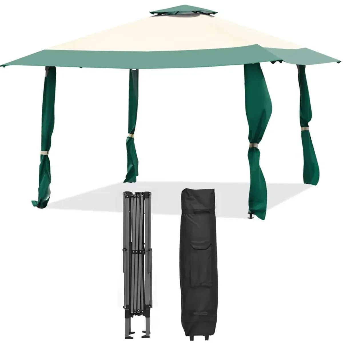 13 Feet x 13 Feet Pop Up Canopy Tent Instant Outdoor Folding Canopy Shelter