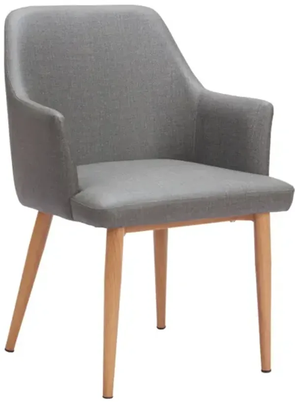 Wisom Dining Chair (Set of 2) Gray