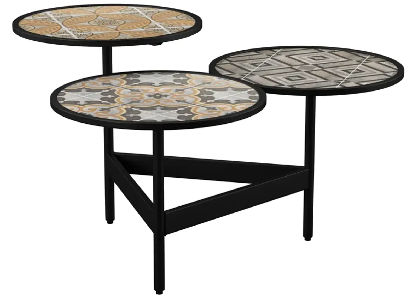 Margo Outdoor 3-Tier Cocktail Table