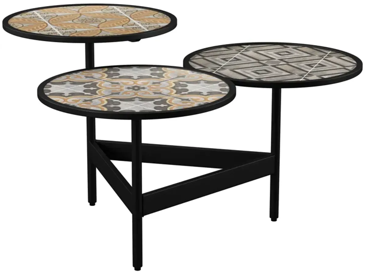 Margo Outdoor 3-Tier Cocktail Table