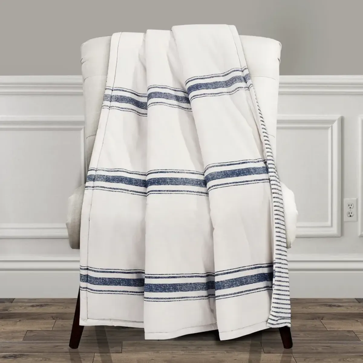 Farmhouse Stripe Throw