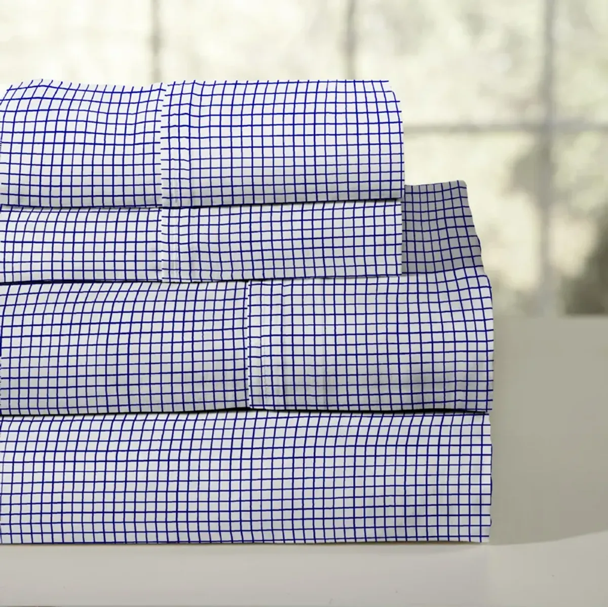 Pointehaven 200 Thread Count Combed Cotton Percale 3 pc Sheet Set