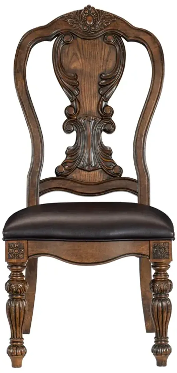 Streamdale 2 Traditional Dark Oak Side Chairs