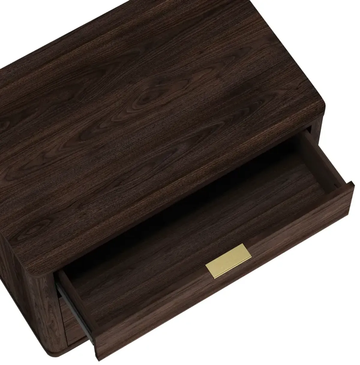 Evelyn Wide 3-Drawer Nightstands in Brown (Set of 2)