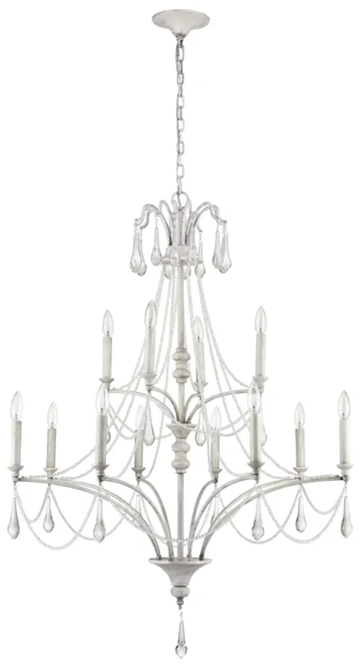 French Parlor 36'' Wide 12-Light Chandelier