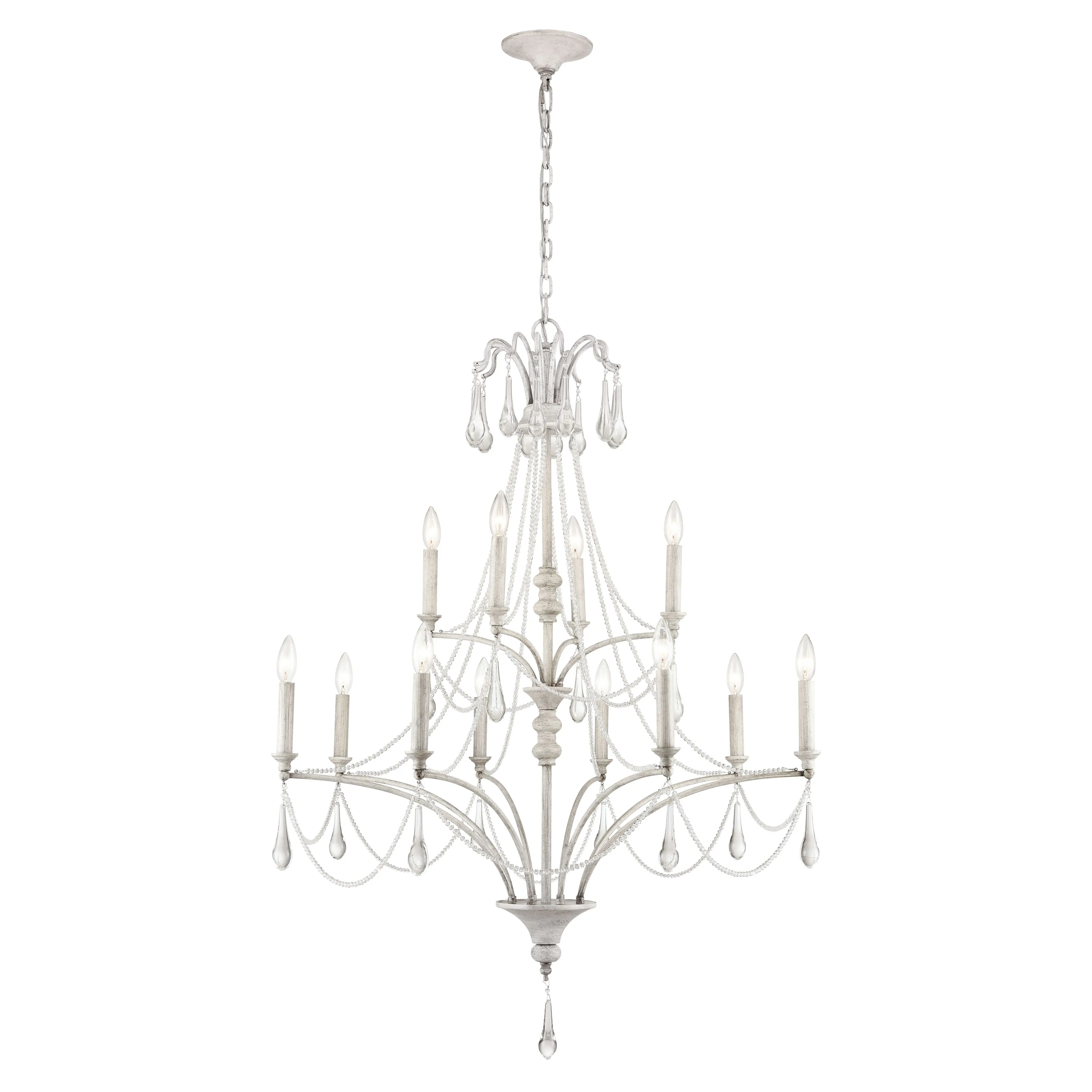 French Parlor 36'' Wide 12-Light Chandelier