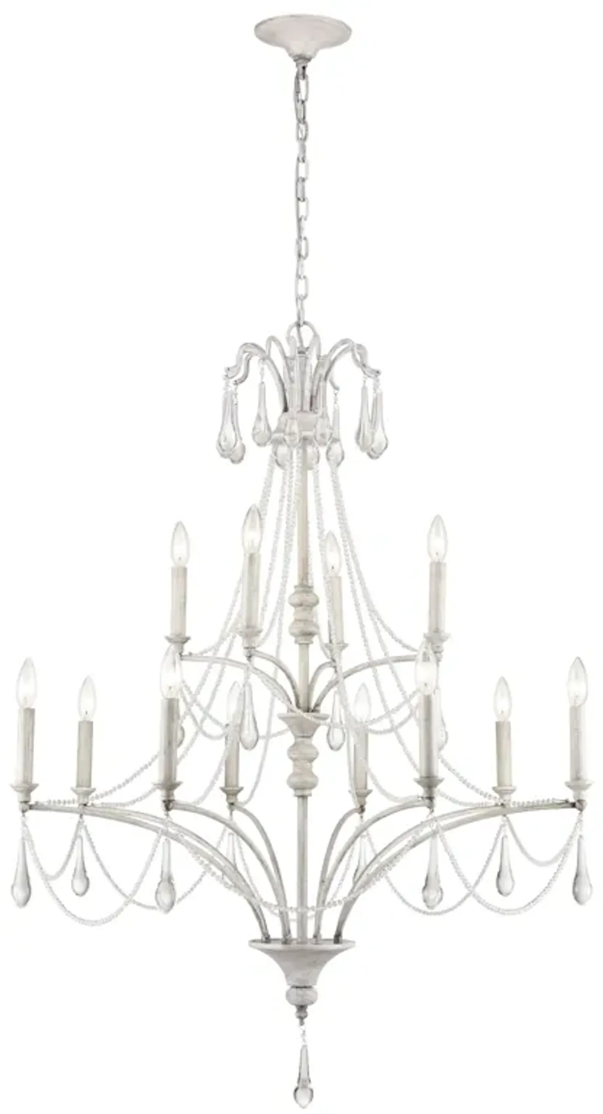 French Parlor 36'' Wide 12-Light Chandelier