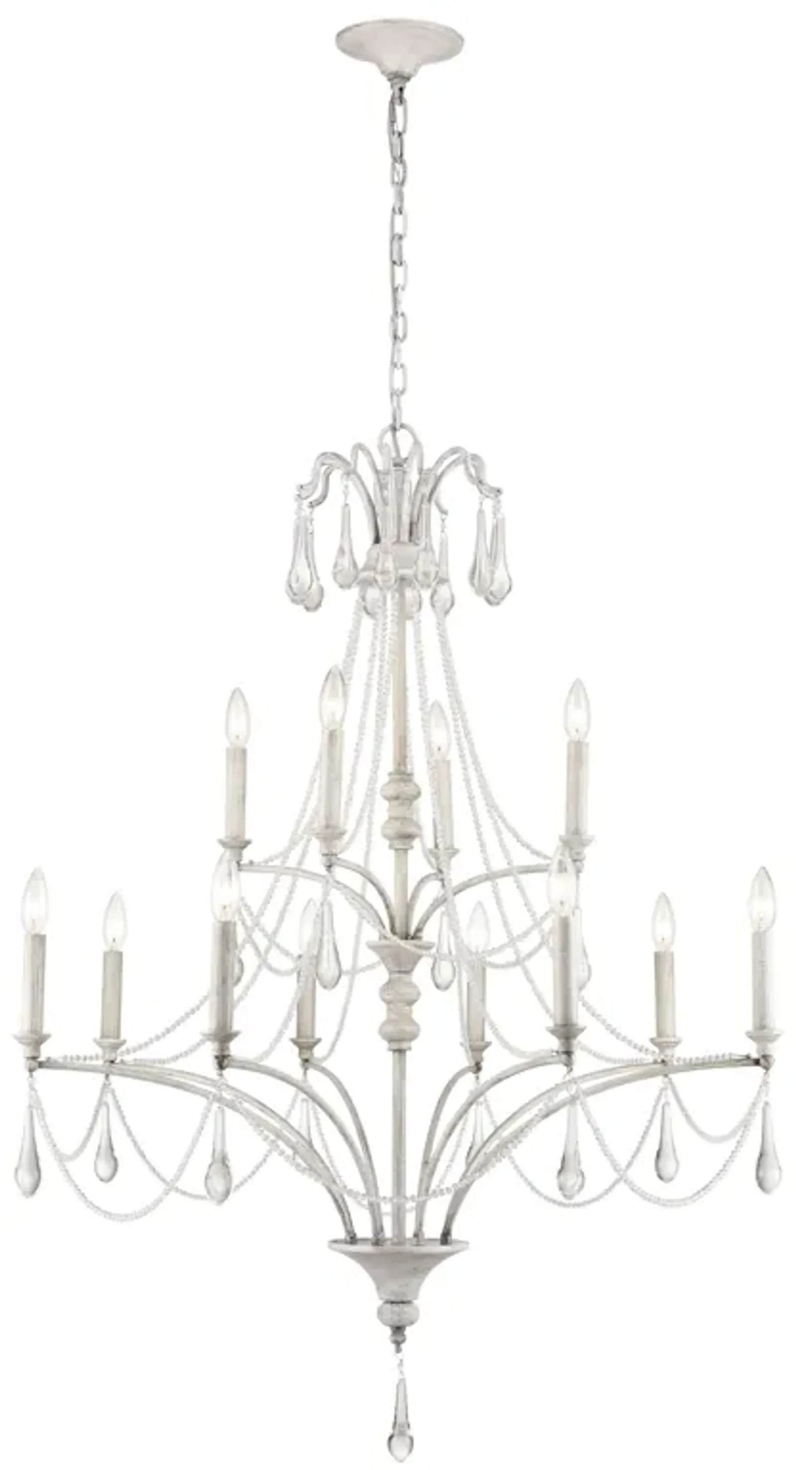 French Parlor 36'' Wide 12-Light Chandelier