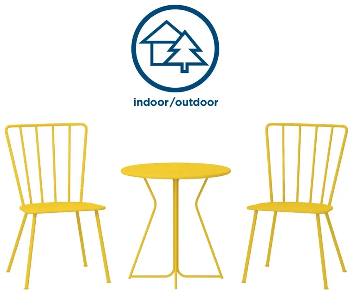 Novogratz Heidi Outdoor/Indoor 3 Piece Bistro Set