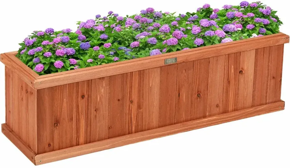 Wooden Decorative Planter Box for Garden Yard and Window