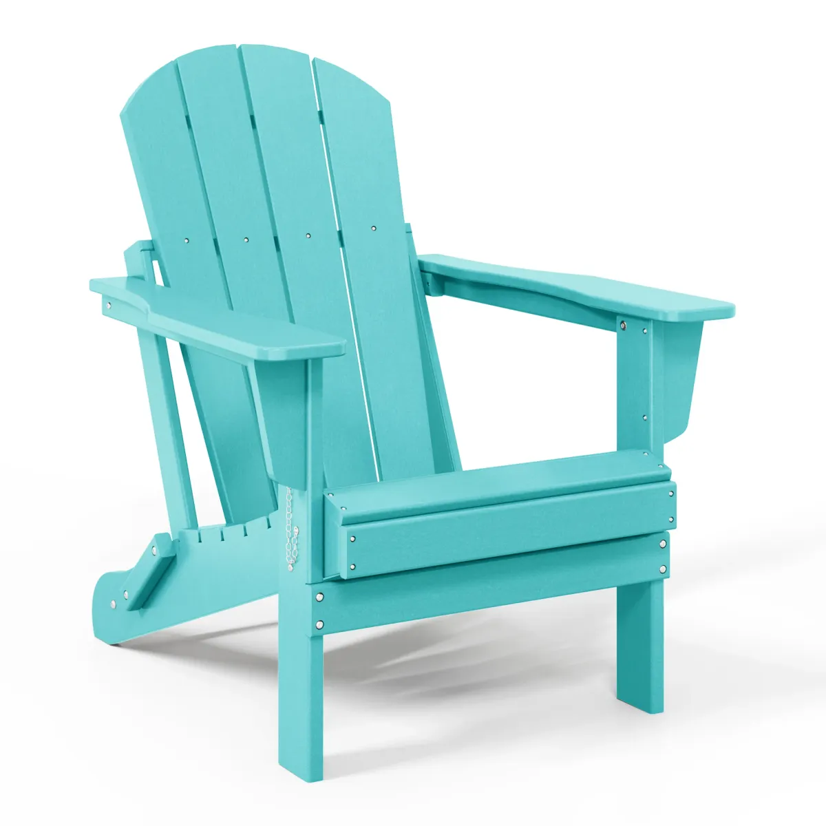 WestinTrends HDPE Outdoor Patio Folding Poly Adirondack Chair