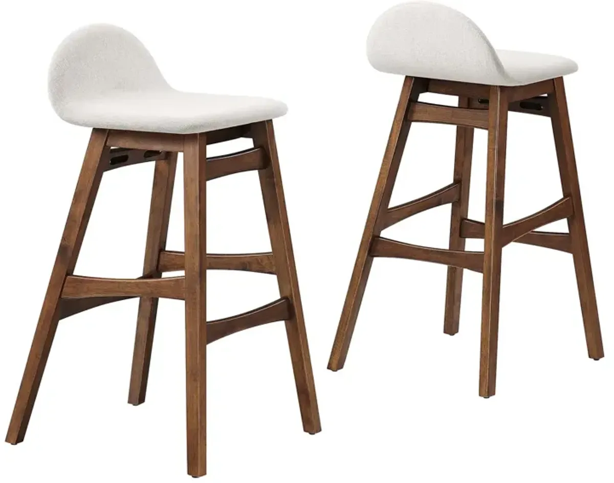 Juno Wood Bar Stool - Set of 2