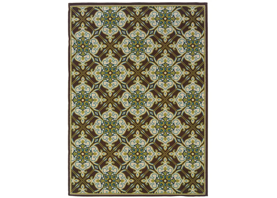 Caspian 2'5" x 4'5" Brown Rug