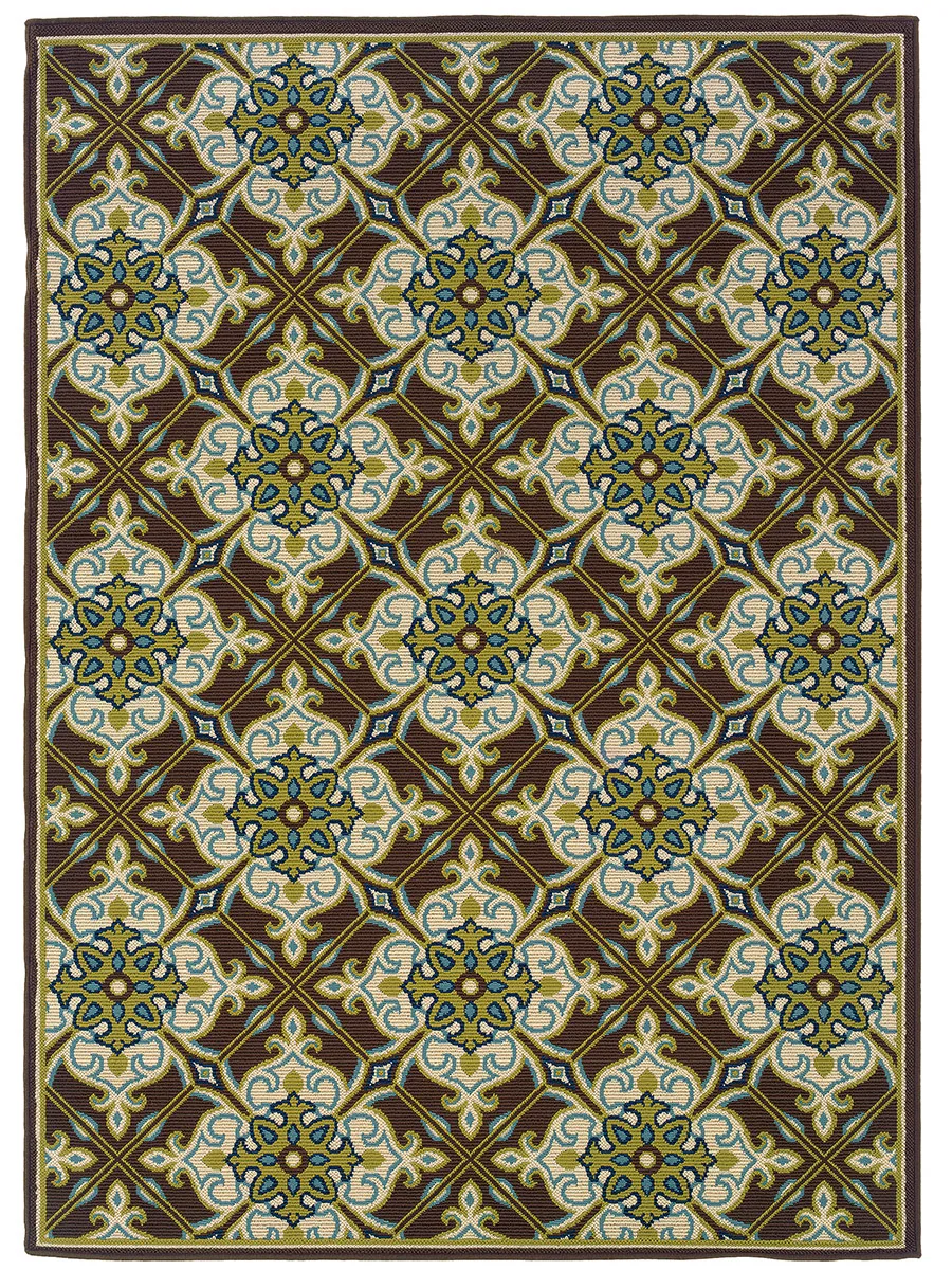 Caspian 2'5" x 4'5" Brown Rug