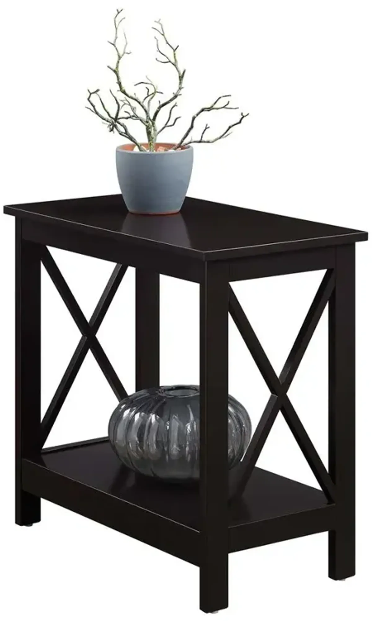 Convenience Concepts Oxford Chairside End Table with Shelf, S20-401