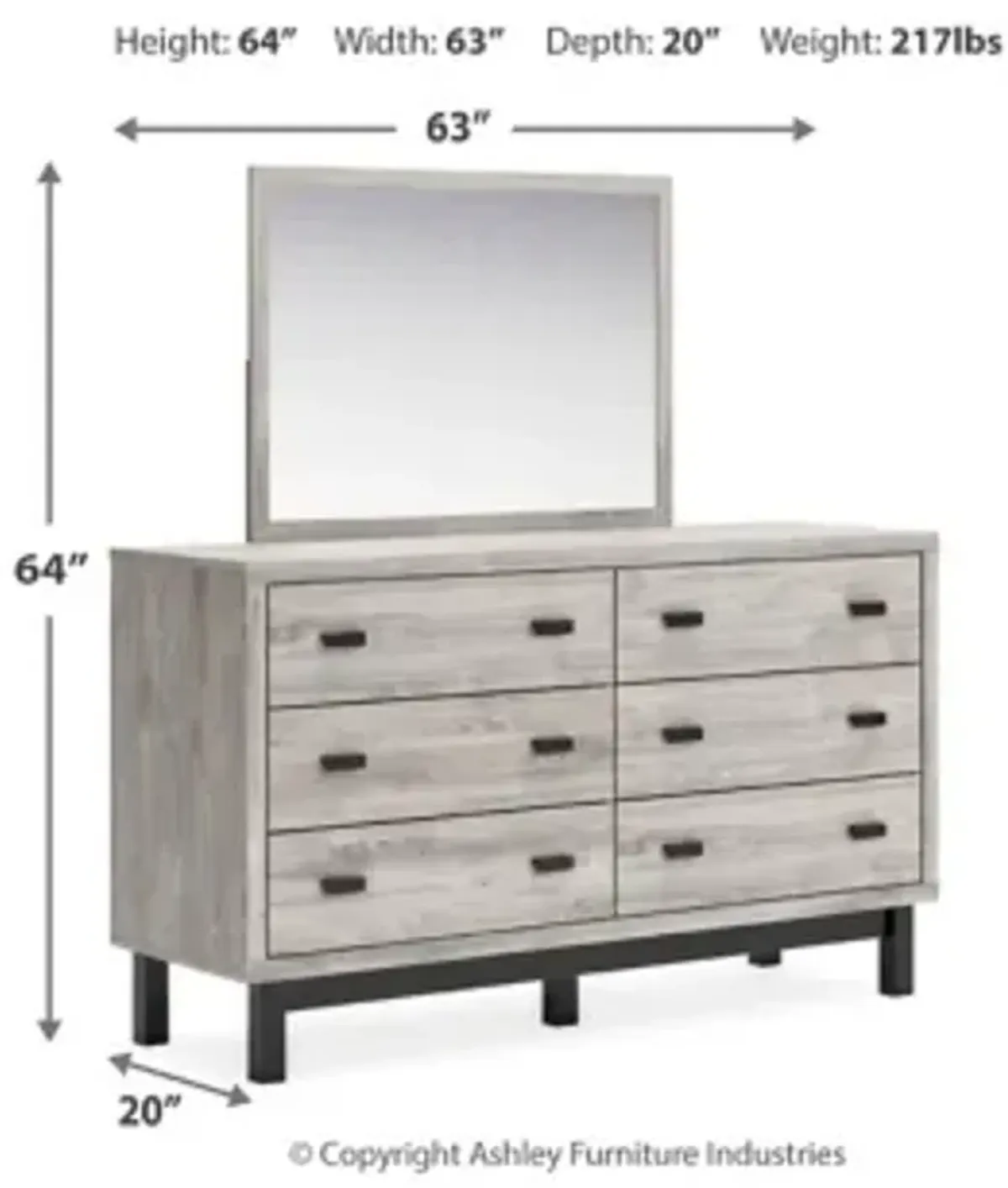 Vessalli Dresser and Mirror