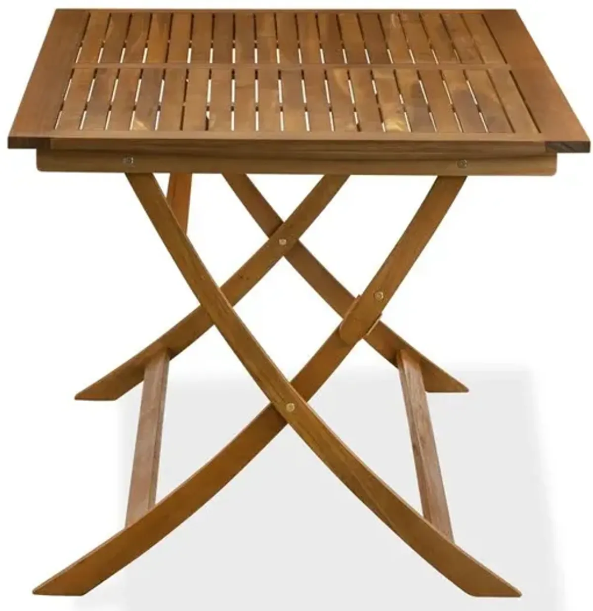 BAETFNA Avondale Wooden Folding Table Made of Acacia Wood in Natural Oil finish