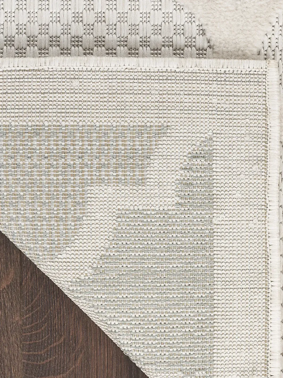 Easy Care NES01 Ivory/White 2' x 4' Rug