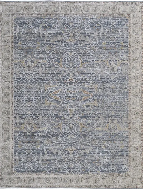Pasha 39M4F 5' x 7'6" Blue/Taupe/Ivory Rug