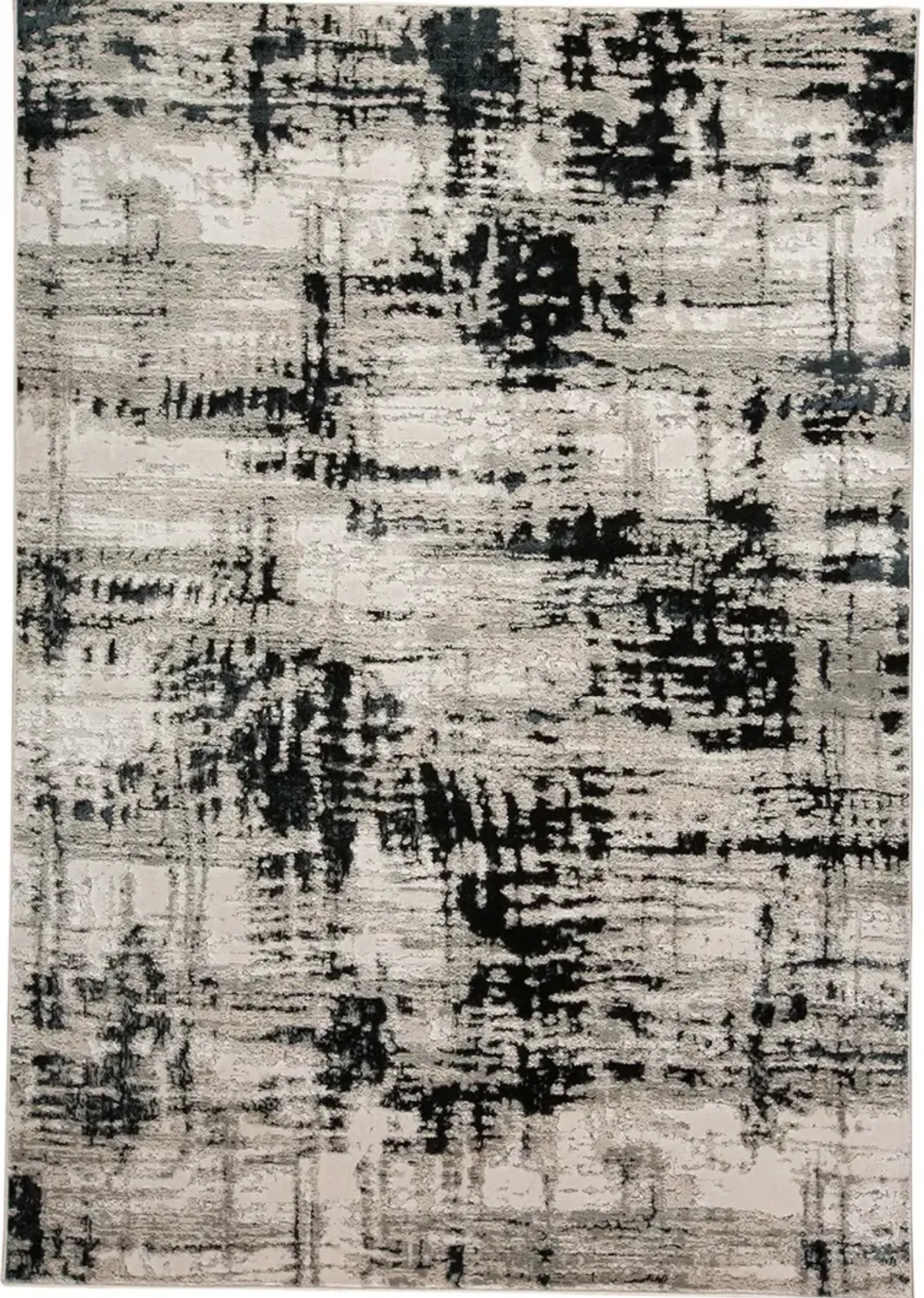 Micah 3339F 8' x 10' Black/White/Gray Rug