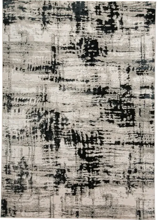 Micah 3339F 8' x 10' Black/White/Gray Rug