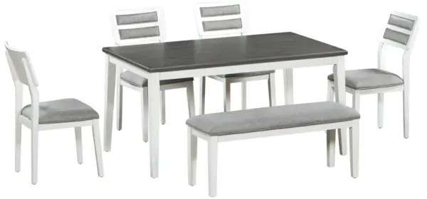 Merax Classic and Traditional Style 6 - Piece Dining Set