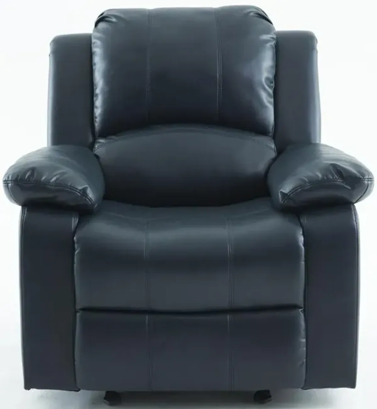 Comfort Pointe Clifton Midnight Blue Leather Gel Glider Rocker Recliner