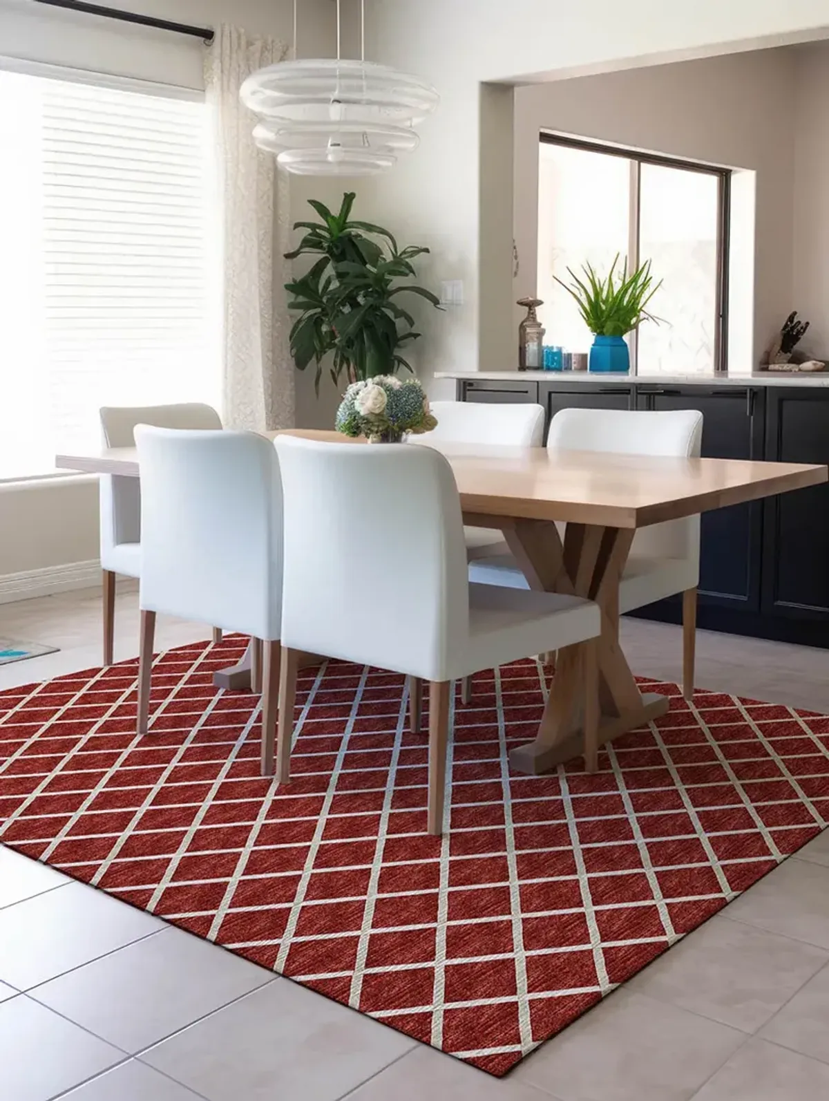 York YO1 Red 3' x 5' Rug