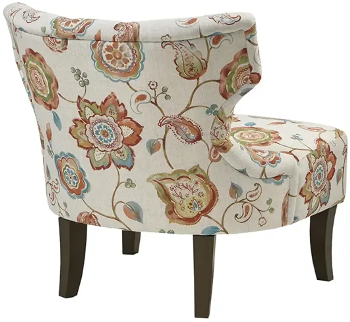 Gracie Mills Kathrine Modern Armless Printed Fabric Accent Chair