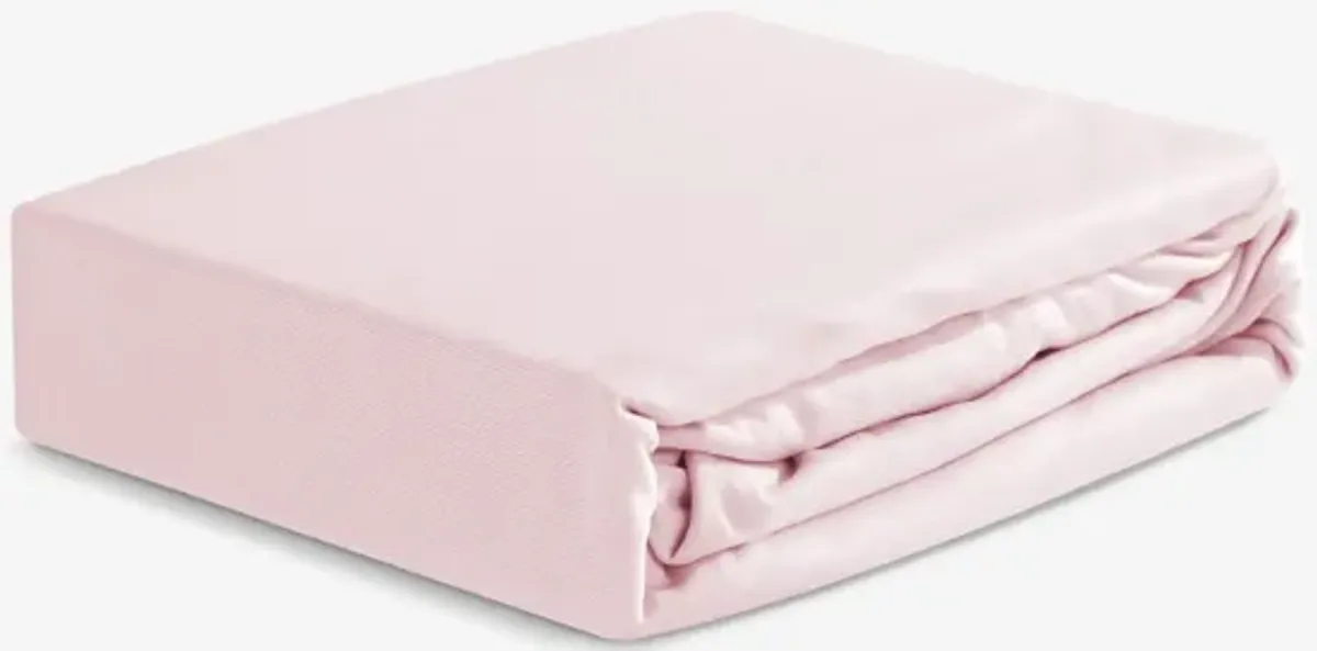 Hyper-Linen Crib Sheet - Light Pink