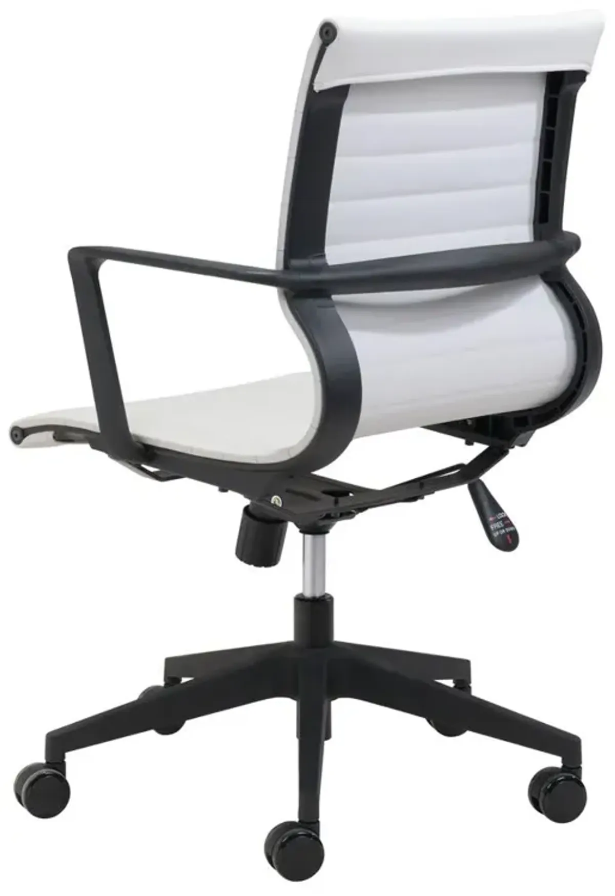 Belen Kox White Mid-Back Stacy Office Chair, Belen Kox