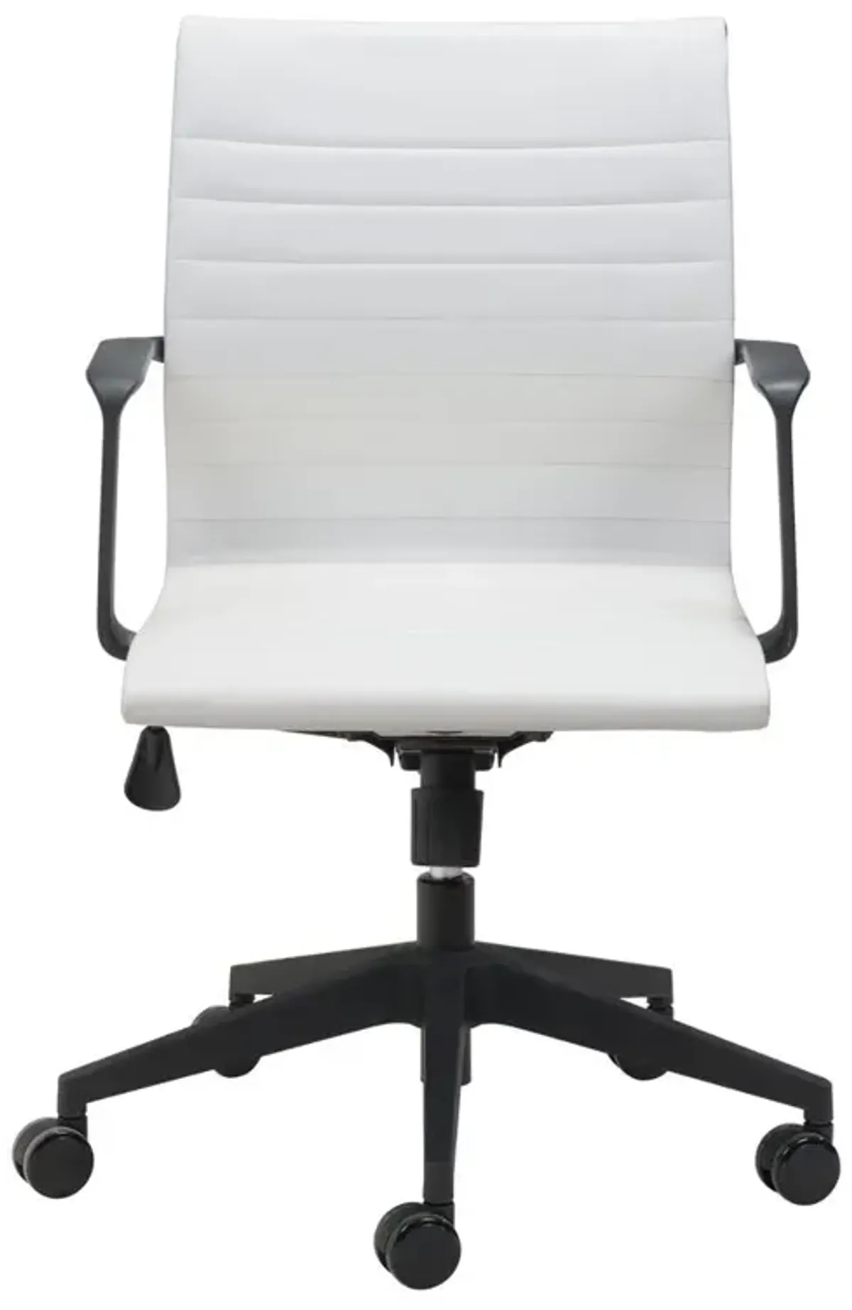 Belen Kox White Mid-Back Stacy Office Chair, Belen Kox