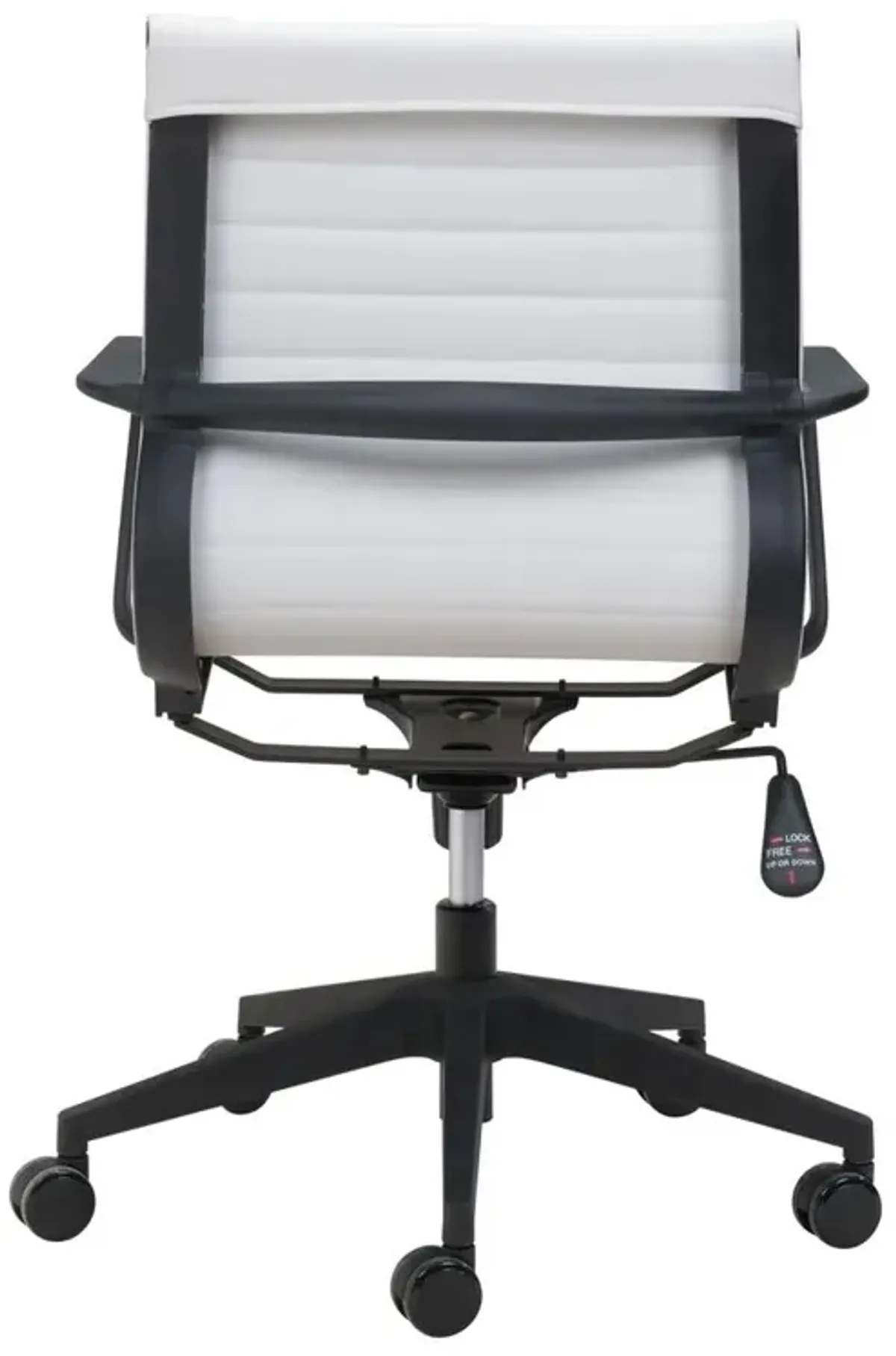 Belen Kox White Mid-Back Stacy Office Chair, Belen Kox