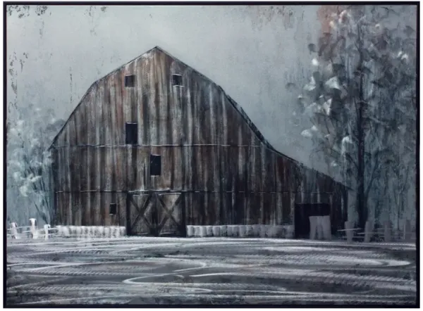 Framed Barn Print for Rustic Home Décor and Farmhouse Wall Art