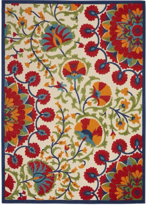 Aloha ALH20 Red/Multicolor 10' x 14' Rug