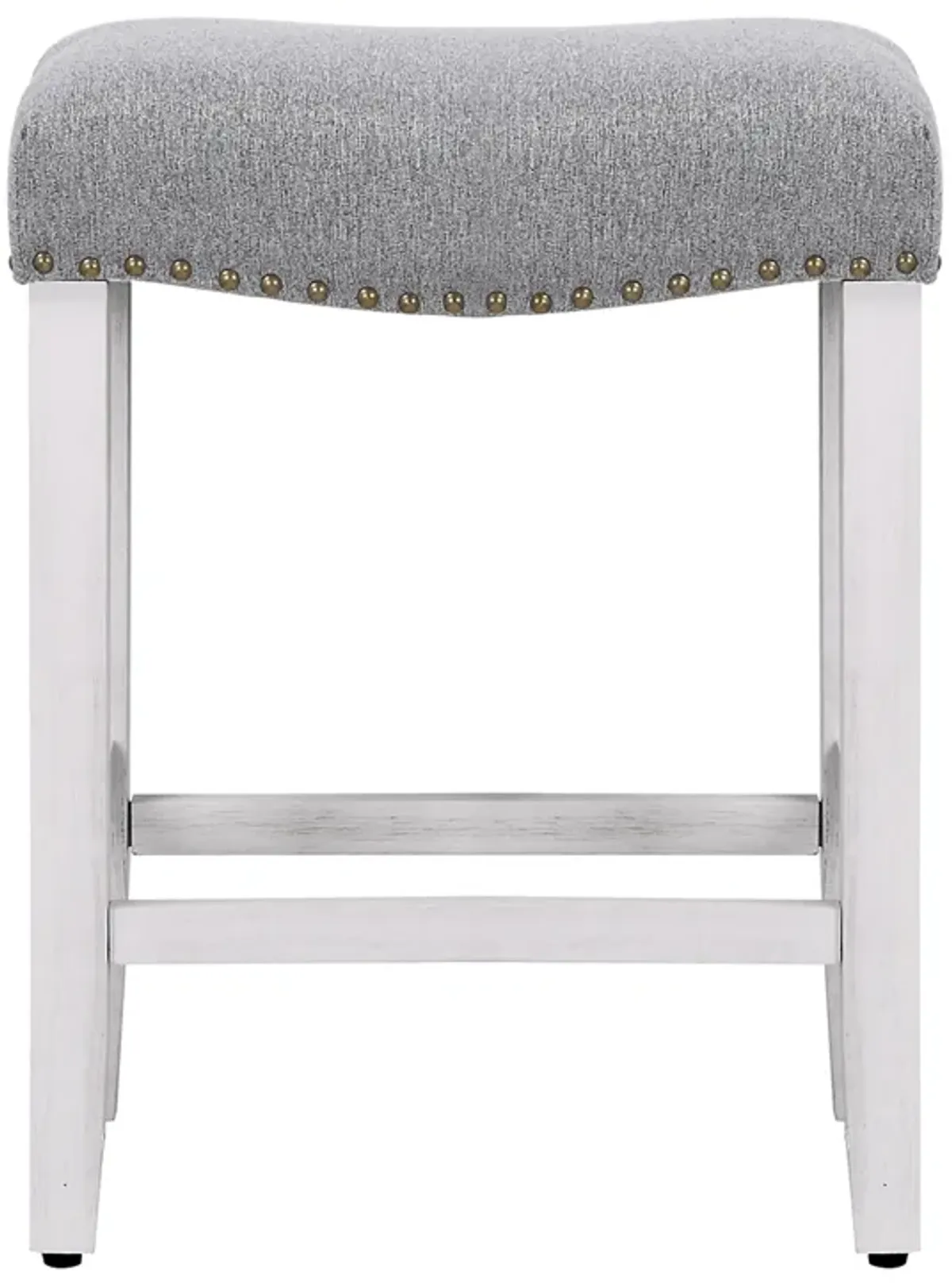 WestinTrends 24" Upholstered Saddle Seat Counter Stool