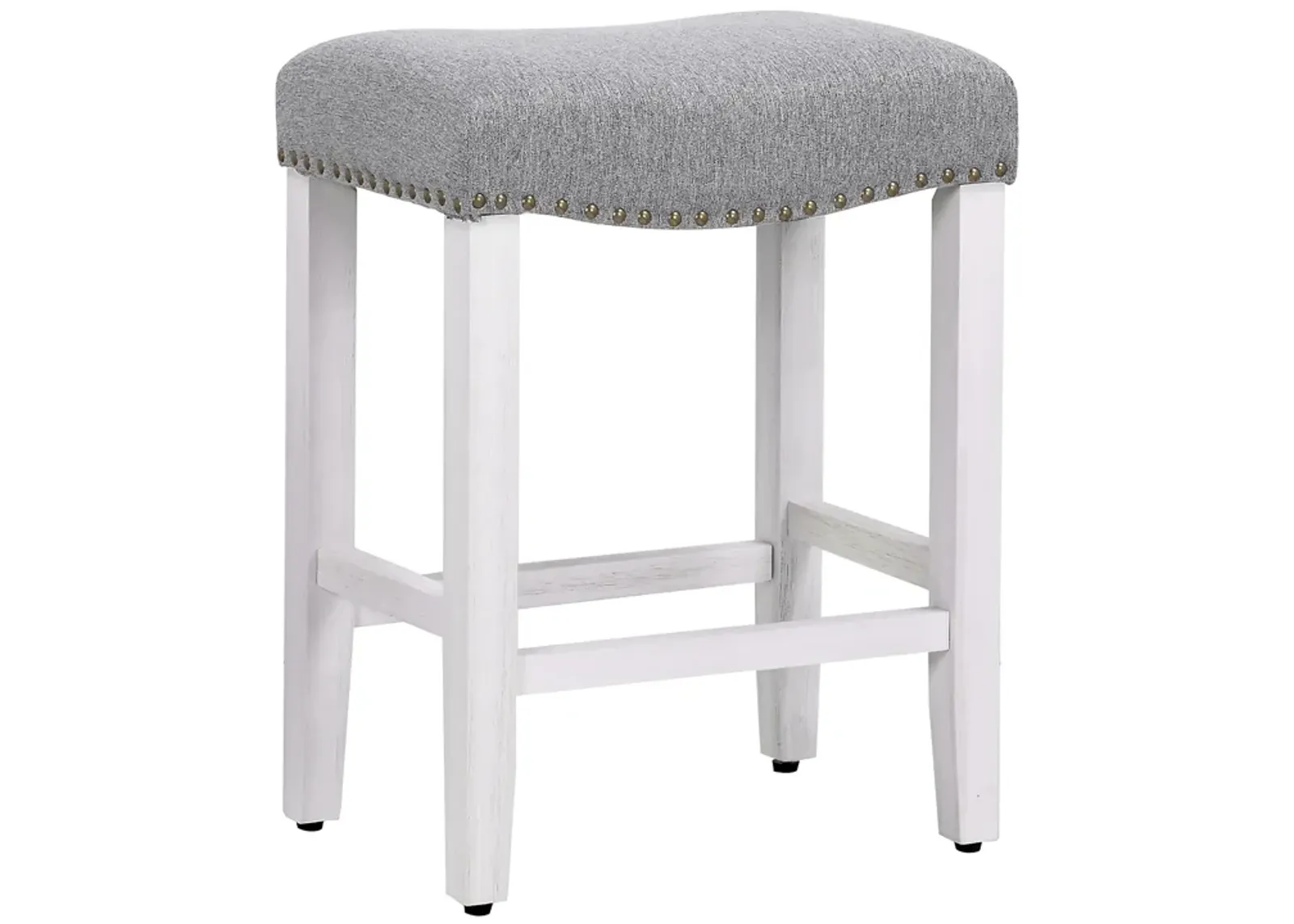 WestinTrends 24" Upholstered Saddle Seat Counter Stool