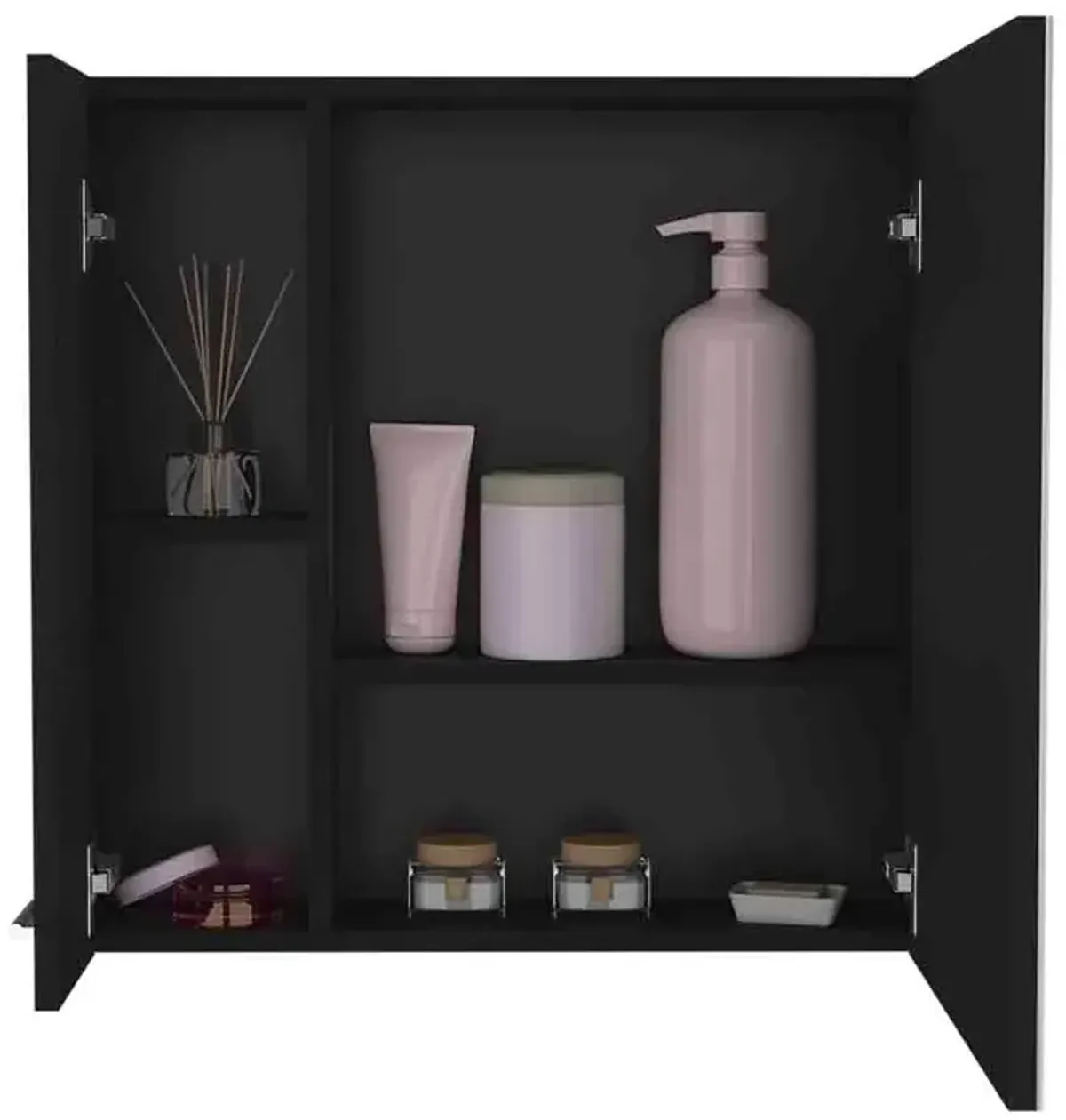 Medicine Cabinet Prague, Bathroom, Black