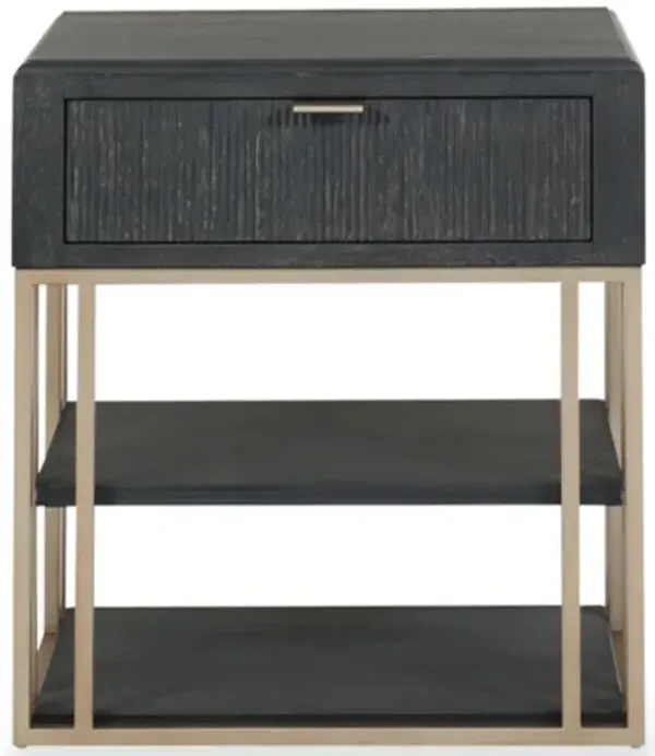 West End Loft Accent Nightstand with Storage Drawer